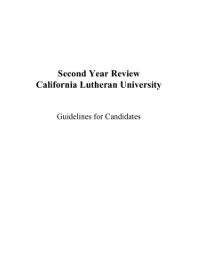 VII. Faculty Evaluation Process and Standards