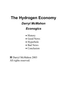 Introduction - The Hydrogen Economy