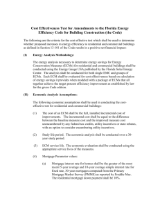 Cost Effectiveness Test for Amendments to the Florida Energy