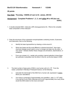 Bio/CS 251 Bioinformatics