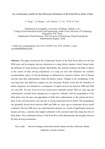 Coastal Evolution in the Pearl River Delta during the Holocene