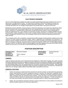 TSD Electronics Engineer. Page 1 of 4 ELECTRONICS ENGINEER