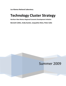 Technology Cluster Strategy 2009