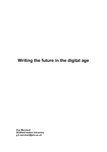 Writing the future in the digital age