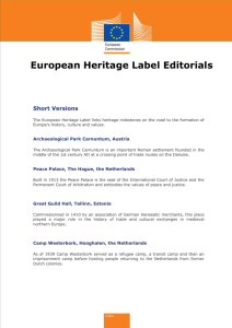 European Heritage Label Editorial Texts