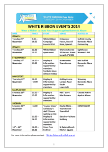 WHITE RIBBON EVENTS 2009