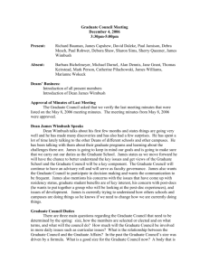 Graduate Council Meeting