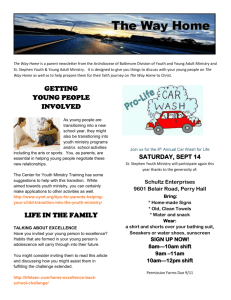 The Way Home is a parent newsletter from the Archdiocese of