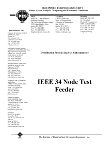 IEEE 34 Node Test Feeder