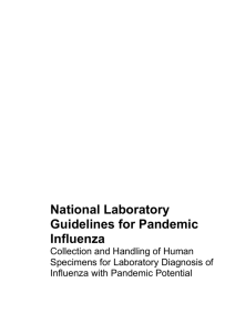 National Laboratory Guidelines for Pandemic