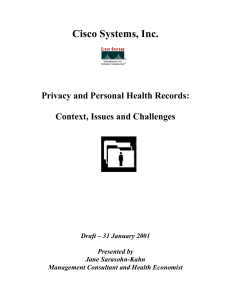 TITLE: Personal Health Record Software by CapMed