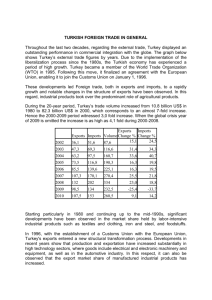 Turkish Foreign Trade in General