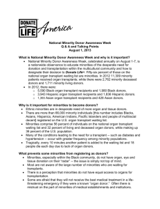 Talking Points - Donate Life America