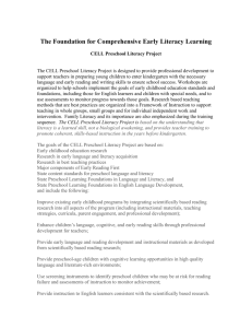 - Foundation for Comprehensive Early Literacy Learning
