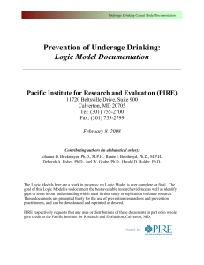 Underage Drinking - Pacific Institute for Research and Evaluation