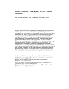 Robust Adaptive Coverage for Robotic Sensor Networks Mac Schw