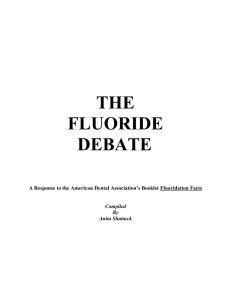 a critique of the ada`s promotion of fluoridation