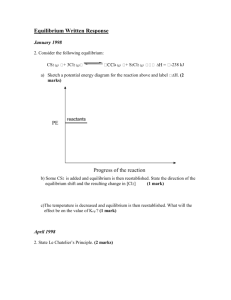 Equilibrium Written Response