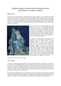 Spatial scaling of deep-sea hydrothermal vent food