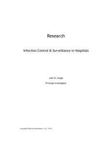 Infection Control & Surveillance in Hospitals