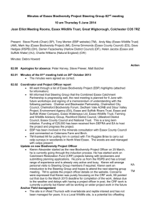 Minutes of Essex Biodiversity Project Steering Group 76th meeting