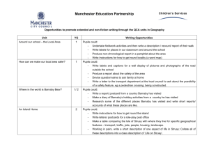 Writing Opportunities in Geography