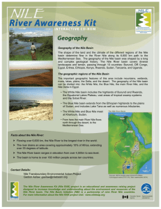 Geography of the Nile Basin - Nile River Awareness Kit (RAK)