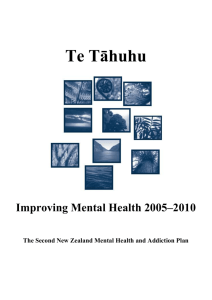 Te Tāhuhu: Improving Mental Health 2005–2015