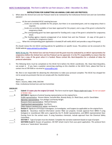 IACUC Protocols (MS Word) - Louisiana State University