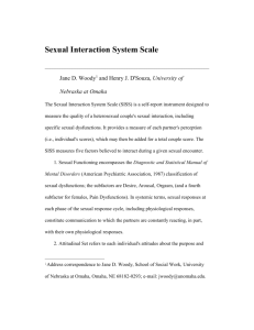 Sexual Interaction System Scale