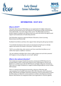 ECCF 2012 information - NHS Education for Scotland