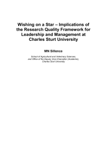 Wishing on a Star - Charles Sturt University