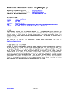 Cases and Materials on Contracts, 2nd Ed.