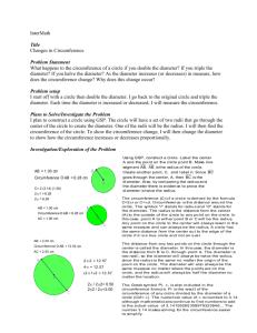 Circumference of a Circle