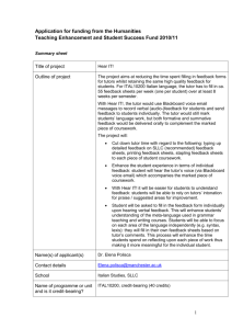 Application for funding from the Humanities