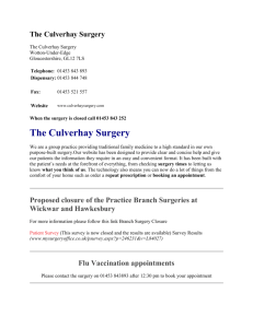 Practice Leaflet> - Guildford and Waverley CCG