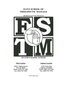 2015 Catalogue - Flint School of Therapeutic Massage