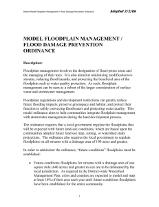 Model Ordinance - Georgia Flood Mapping Program