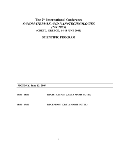 NATO ASI NANOSTRUCTURES SYNTHESIS, FUNCTIONAL