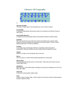 Glossary of Geography (MSWord)