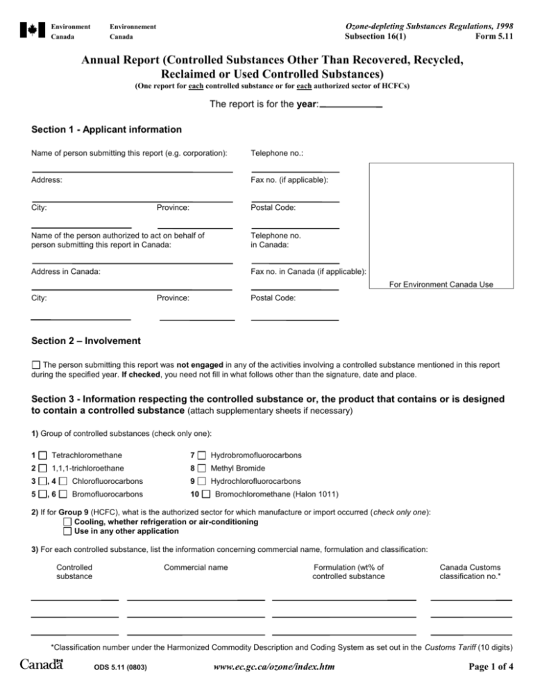 Ozone Depleting Substances Regulation And Control Amendment Rules 2019 Pdf