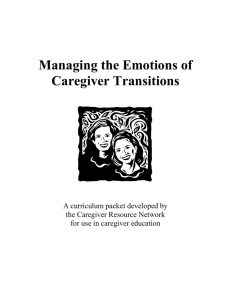 Managing the Emotions of Caregiver Transitions