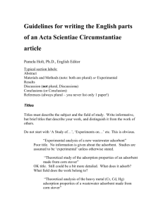 Guidelines for writing the English parts of an Acta Scientiae