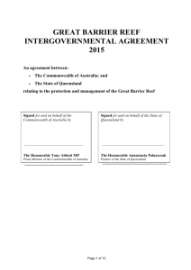 Great Barrier Reef Intergovernmental Agreement 2015