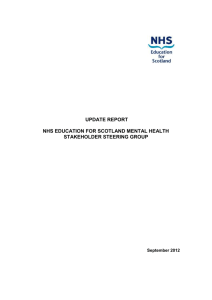 Sep 12 update report - NHS Education for Scotland