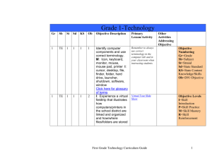 Grade 1 Tech Curriculum Guide (lesson links)