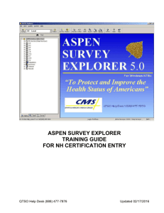 aspen survey explorer