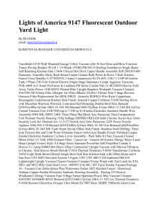 Lights of America 9147 Fluorescent Outdoor Yard Light