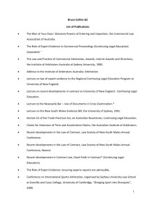 Bruce Collins QC List of Publications The Man at Your Door