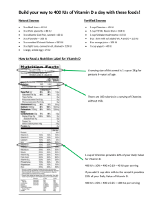 Vitamin D handout